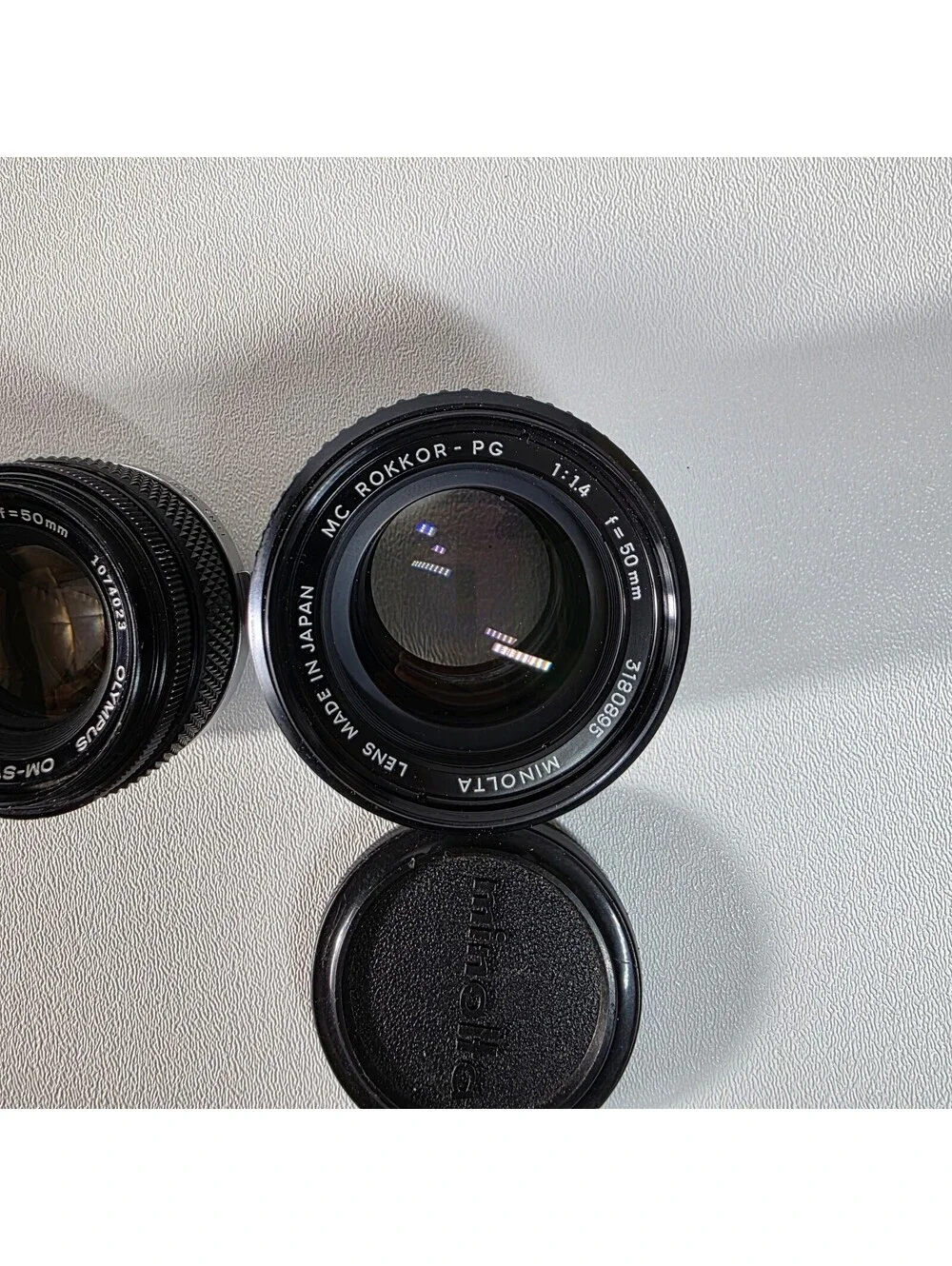 Lot of 5 Vintage 50mm 28mm Prime Lenses Canon FD Minolta Olympus Chinon FUNGUS